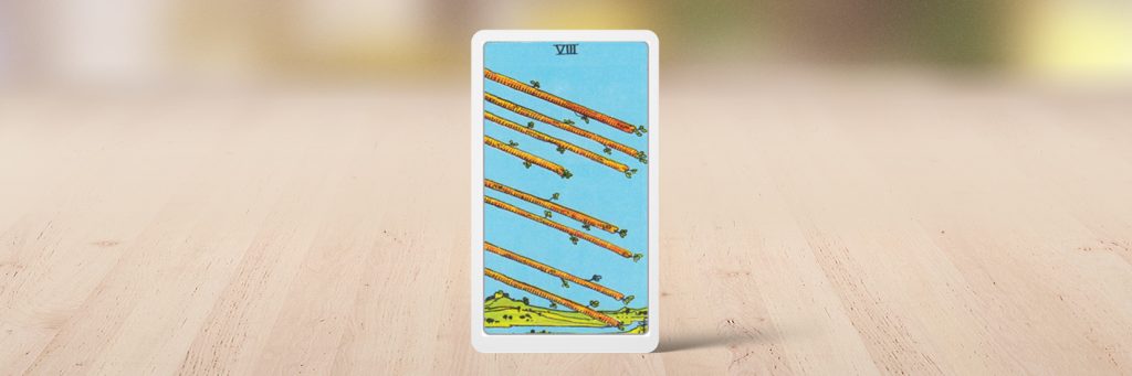A hét tarot lapja a botok 8, 2025. október 13-19.