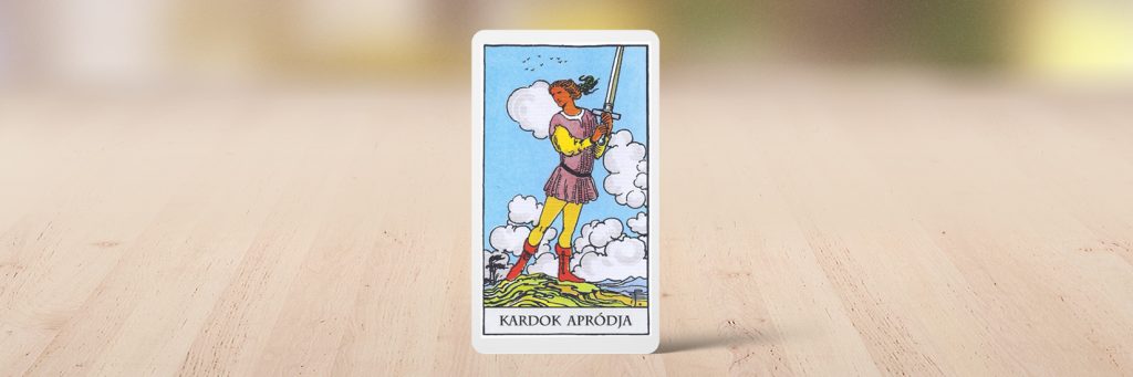 A hét tarot lapja a kardok apródja, 2026. szeptember 28. - október 4.