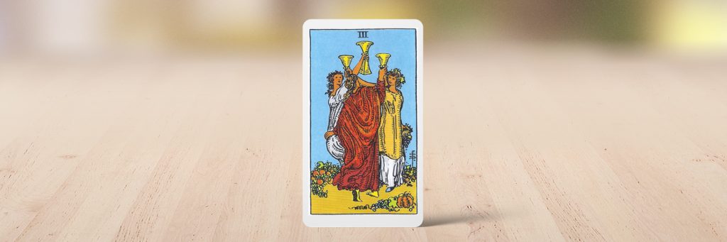 A hét tarot lapja a kelyhek 3, 2026. április 20-26.