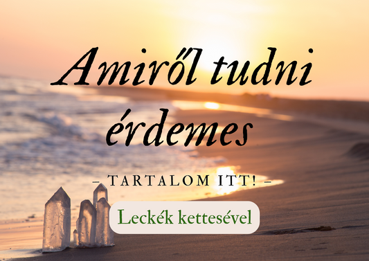 Amiről tudni érdemes leckék kettesével