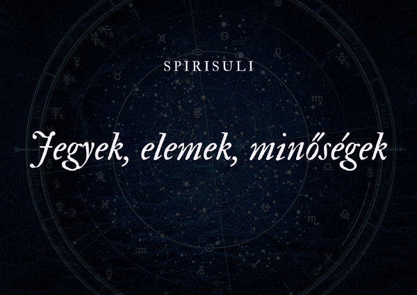 Jegyek, elemek, minőségek
