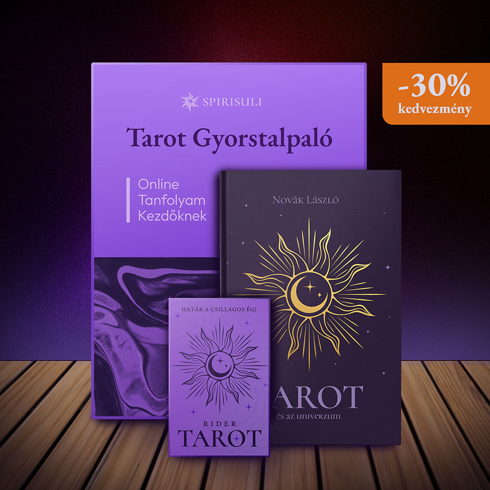 Tarot Mestercsomag: Pakli + Tankönyv + Online Gyorstalpaló Tanfolyam