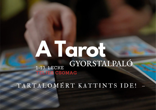 Tarot cards on a table with text overlay about a tarot reading.